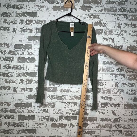 Pink | women nwt cropped waffle knit top - Picture 5 of 8